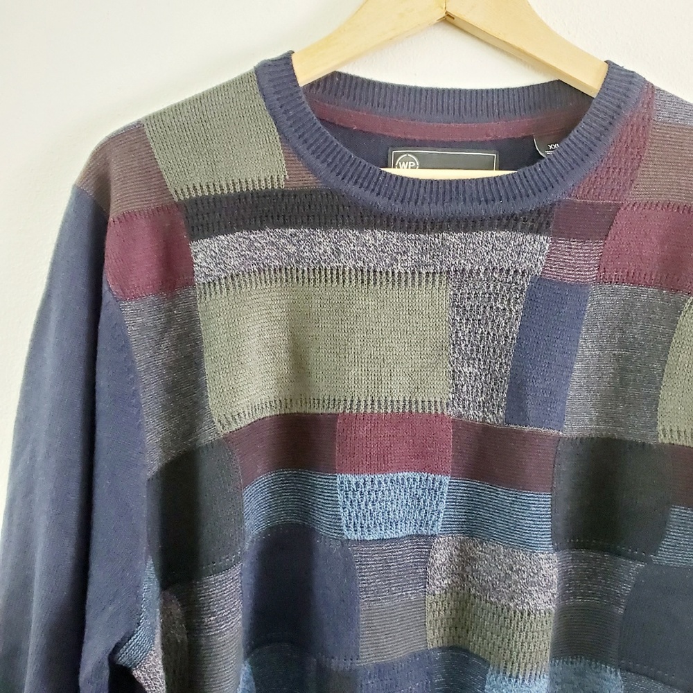 Vintage Slouchy Retro 70s Design Grandpa Sweater - Picture 6 of 6